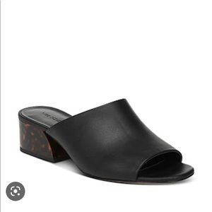 Vince Block-Heel Slide Sandals Mules